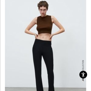 Zara Cropped Knit Top